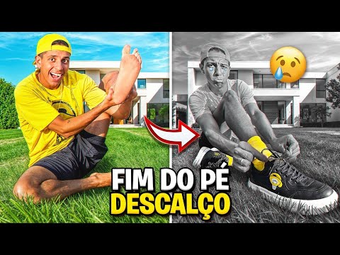 ESSE É MEU ÚLTIMO VIDEO DESCALÇO … *Coloquei tênis !