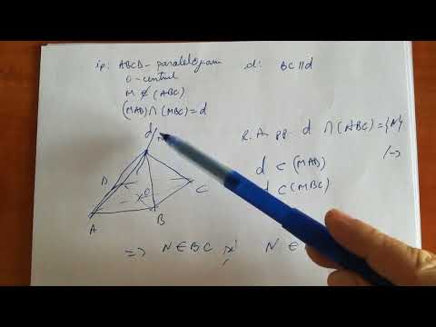 dreapta dintre doua plane, paralela cu alt plan