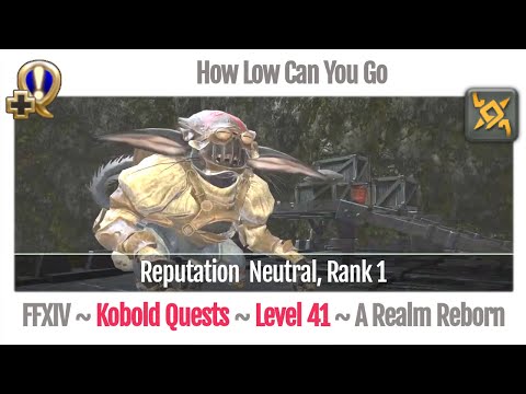 FFXIV How Low Can You Go (Beast Tribe Kobolds, Rank 1) - A Realm Reborn