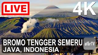 🔴 Live Now: 24/7 Bromo and Semeru Volcano, Java, Indonesia in 4K Ultra HD live webcam
