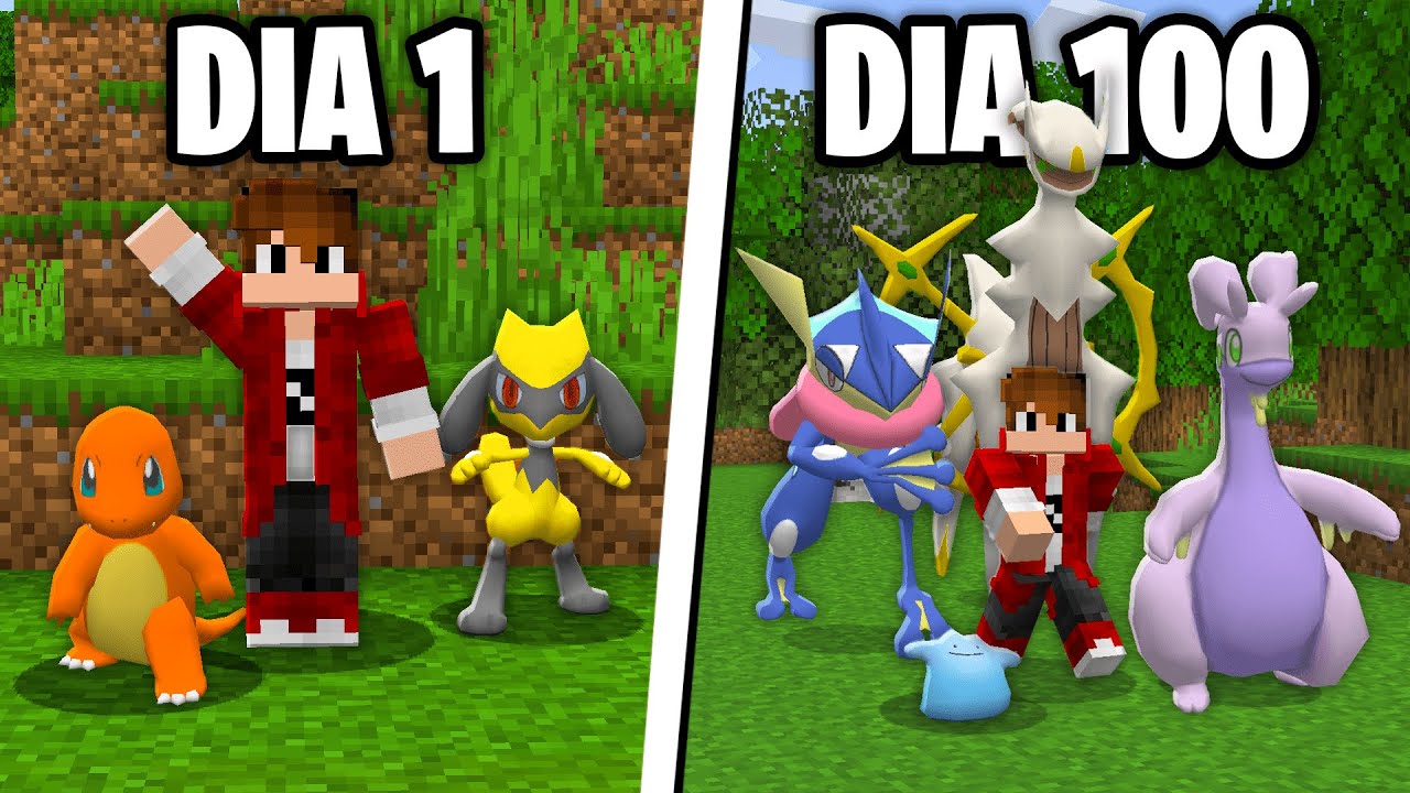 SOBREVIVI 100 DIAS NO MINECRAFT PIXELMON - O FILME