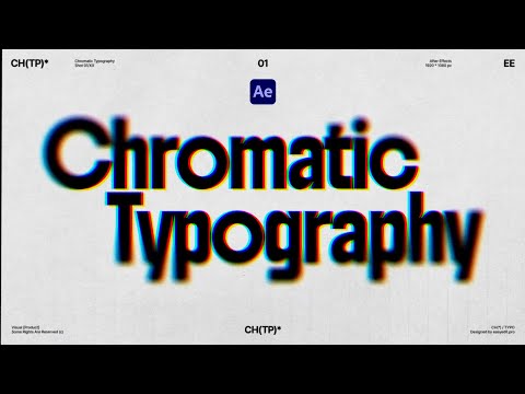 How to Make Cool Chromatic Aberration Typography in After Effects!