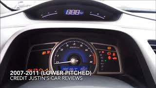 Evolution of Honda Civic chimes