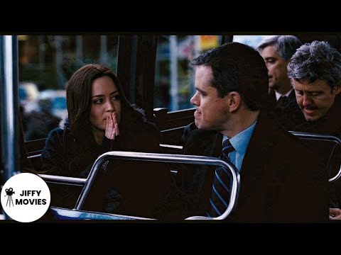 Meeting Again On a Bus Scene | The Adjustment Bureau (2011)