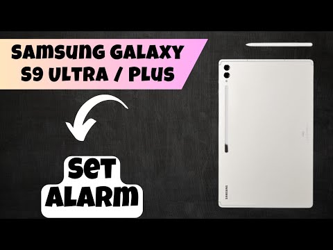 Set Alarm Samsung Galaxy S9 Ultra / Plus || How to use alarm options || How to set alarm settings