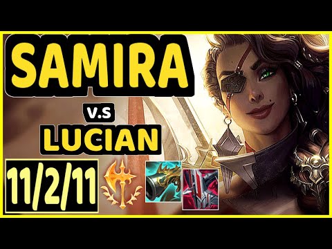 WAYNE (SAMIRA) vs LUCIAN - 11/2/11 KDA BOTTOM ADC CHALLENGER GAMEPLAY - KR