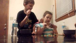 Logan and Elizabeth bean boozled challenge