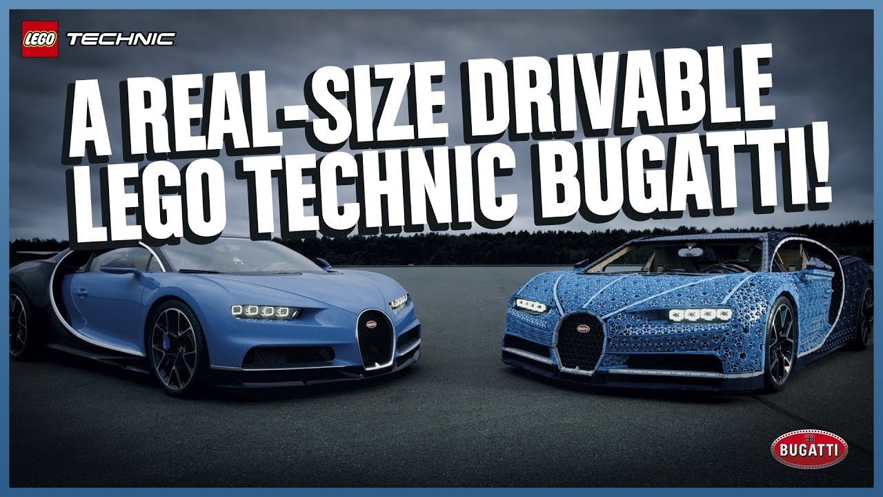 LEGO построила Bugatti из миллиона кубиков. На ней можно прокатиться!