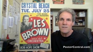Les Brown Concert Poster 1950s w/His Band of Renown