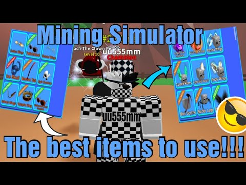 The Best Items to Use In Mining Simulator!!!