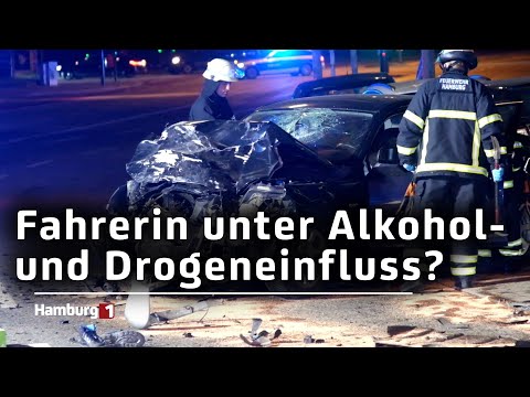 Schwerer Unfall in Wandsbek: Auto kollidiert mit sechs Fahrzeugen