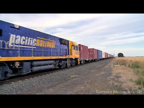 Pacific National 4MA5 Freight Train Approaches Gheringhap (15/2/2023) - PoathTV Australian Railways