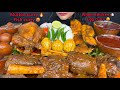 ASMR EATING WHOLE CHICKEN CURRY MUTTON CURRY EGG CURRY FISH CURRY GULABJAMUN
