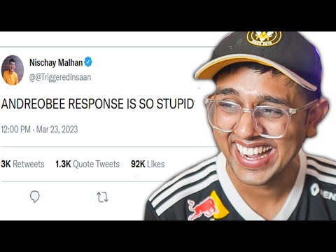 @triggeredinsaan ROASTED ME and ANDREOBEE and SAID THIS ABOUT CONTROVERSY