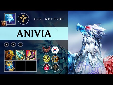 Anivia Support vs Poppy - KR Grandmaster Patch 25.24
