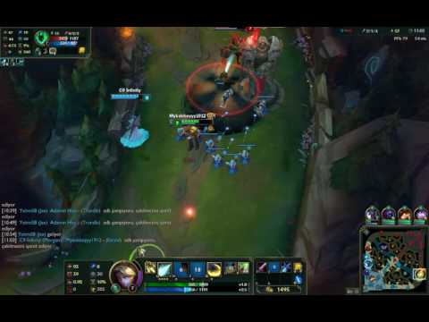 ezreal:)morgana VS jinx:(thresh