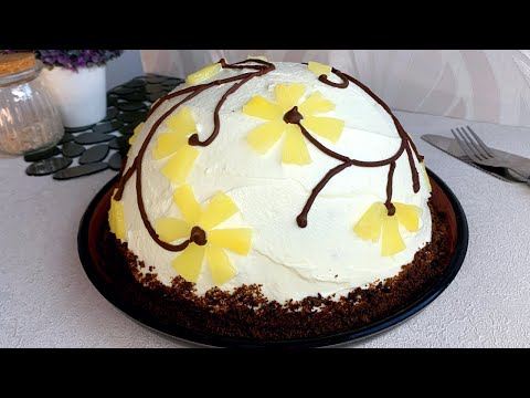 "Pancho" Cake recipe // Chocolate cake with pineapples recipe