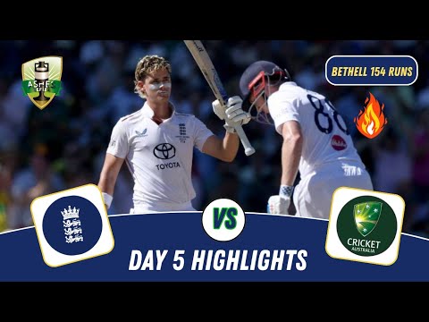 England vs Australia 5th Test Day 5 Highlights | The Ashes 2025-26 | Eng vs Aus