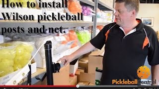 How to Install Wilson Posts and Wilson Pickleball Nets to Build a Pickleball Court