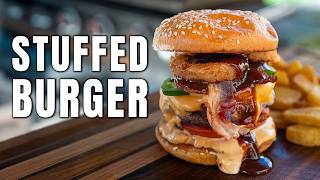 The Ultimate Stuffed Loaded Burger | Juicy, Cheesy & Flavor Packed!