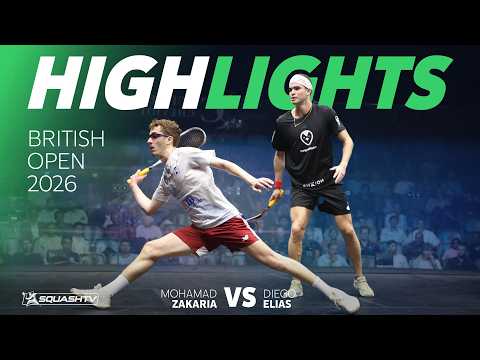 🇵🇪 Elias v Zakaria 🇪🇬 | British Open 2026 | QUARTER FINAL HIGHLIGHTS