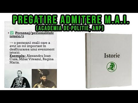 Pregatire Istorie MAI/ANP - Academia de Politie/ANP