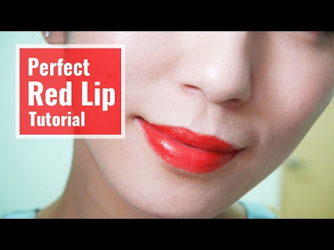 Perfect Red Lip Tutorial。 完美紅唇教學