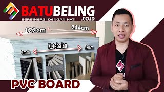 PVC Board 12 mm Industri Ukuran 60 x 120 cm - Variasi Ukuran