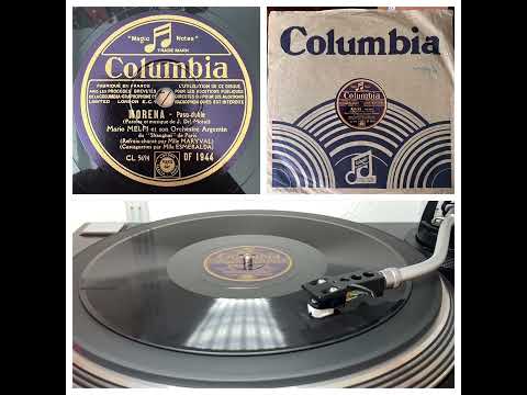 Mario Melfi et son Orchestre Argentin du „Shanghai“ de Paris: Morena, ca. 1935 (Columbia DF 1944)