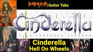 Hell On Wheels - Cinderella - Guitar + Bass TABS Lesson (Rewind)