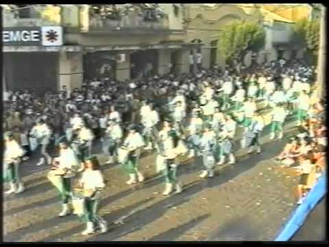 Desfile Cívico Militar de 7 de Setembro em Ouro Fino na rua 13 de Maio -  Setembro de 1994
