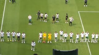試合後ゴール裏にあいさつに来る選手たち ガンバ大阪vs東京ヴェルディ パナソニックスタジアム吹田 J1特別大会POラウンド第1戦 2026/5/30