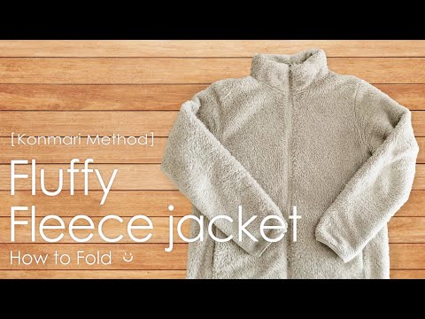 [ KonMari Method ]  How to fold Fluffy Fleece jacket