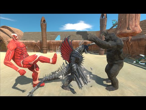 - GIGAN FINAL WARS AND GIGAN 197X V S KING KONG AND COLOSSAL TITAN - Animal Revolt Battle Simulator