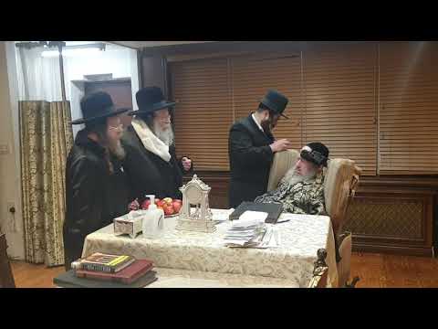 The Rebbe of Kozmir visiting the Rebbe of Kalow Williamsburg