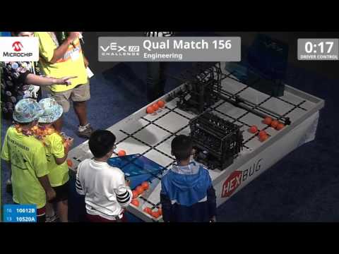 VEX Worlds 2016 - VEXIQ Elementary School - Engineering - Qual 156 (10612B 10520A) 98