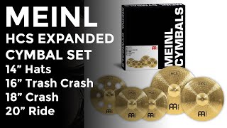 Video thumbnail for Meinl HCS Expanded Cymbal Set (14" Hats, 16" Trash Crash, 18" Crash, 20" Ride) by Peter Lewis