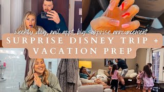 Vacation Prep Mode + Surprising them with a trip to Disney!