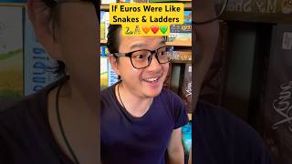 If EURO Games Were Like Snakes & Ladders 🐍🪜😅 #boardgames #tabletopgames #games