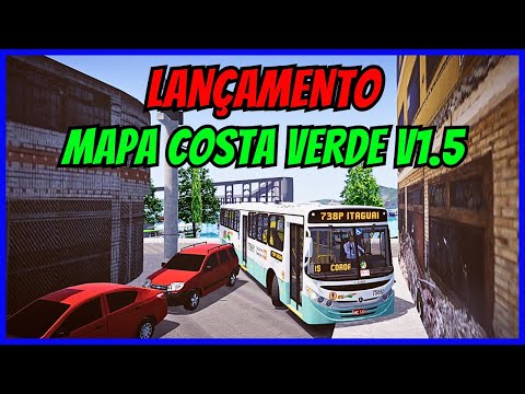 ????Gameplay Novo Mod Mapa Costa Verde V1.5 Graphic UpDate Proton Bus Simulator | Mods PBSU