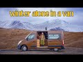 Winter Alone In My Van In The Scottish Highlands