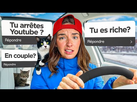JE RÉPONDS À VOS QUESTIONS ! (en roadtrip avec mes chats...)