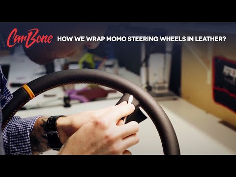 How we wrap Momo steering wheels in leather?