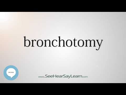 bronchotomy