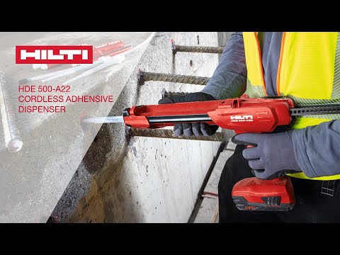 Anchoring equipment: Hilti HDE 500-A22 Chemical dispenser