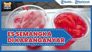 Kuliner Enak di Solo: Es Semangka Viral Asal India di Alun-alun Karanganyar, Segarnya Bikin Nagih
