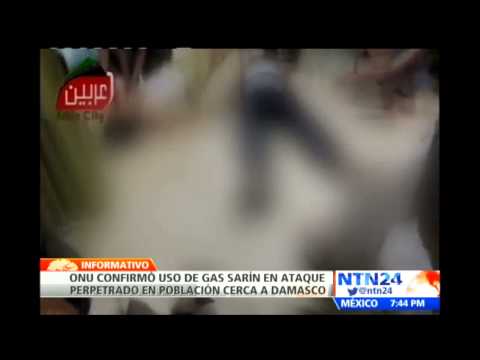 Informe de la ONU señala que el 85% de las muestras humanas contenían el gas sarín en Siria