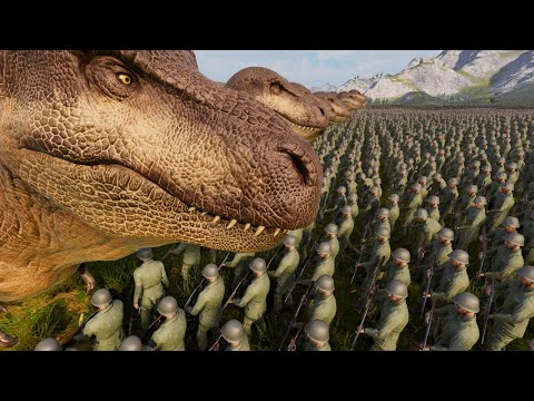 100.000 T-REX VS 100.000 SHOTGUN SOLDIERS - ULTIMATE EPIC BATTLE SIMULATOR 2 - UEBS 2