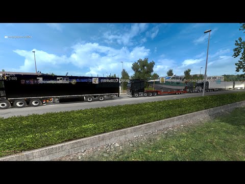 Euro Truck Simulator 2 Multiplayer CRAZY TRAFFIC JAM IN DUISBURG(Very laggy)