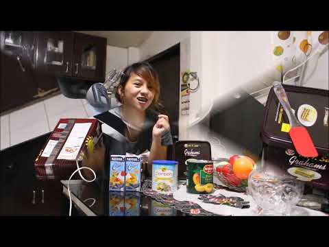 Easy Peach Graham float